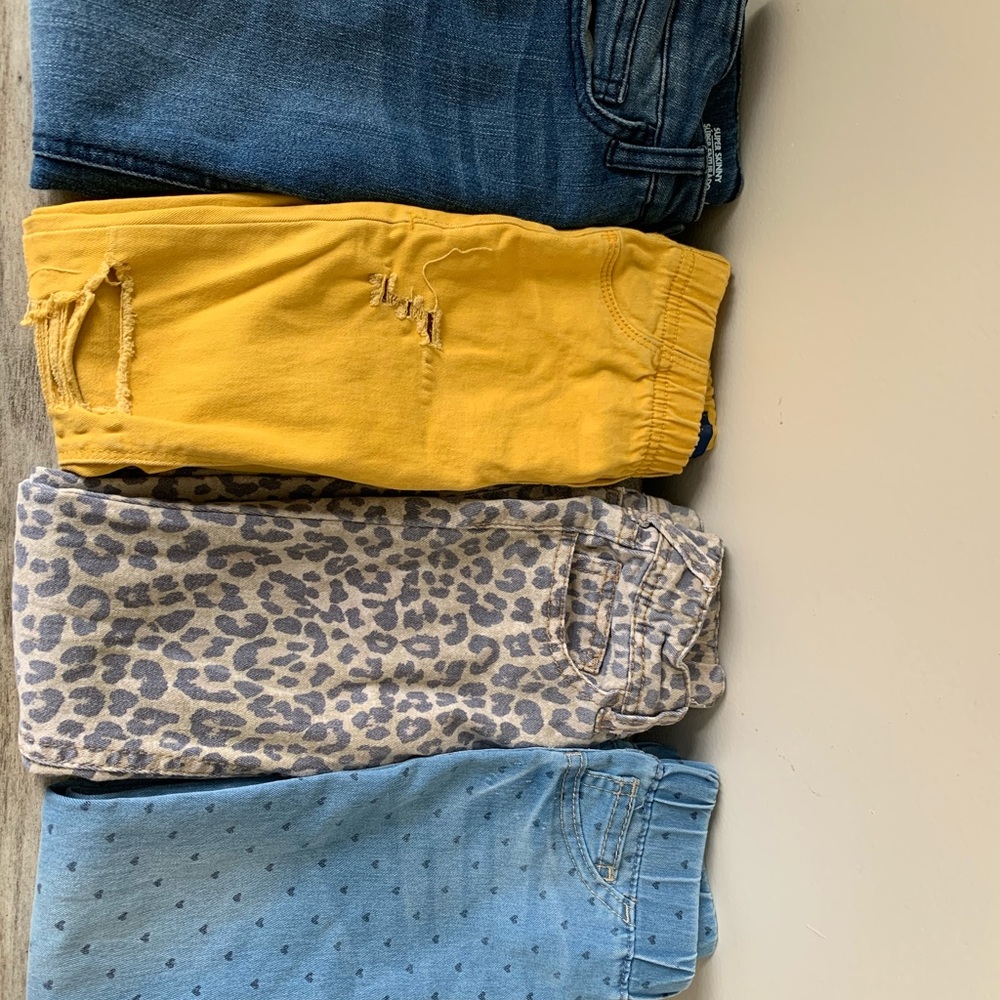Girl Jeans sz4, 8 Pair Bundle